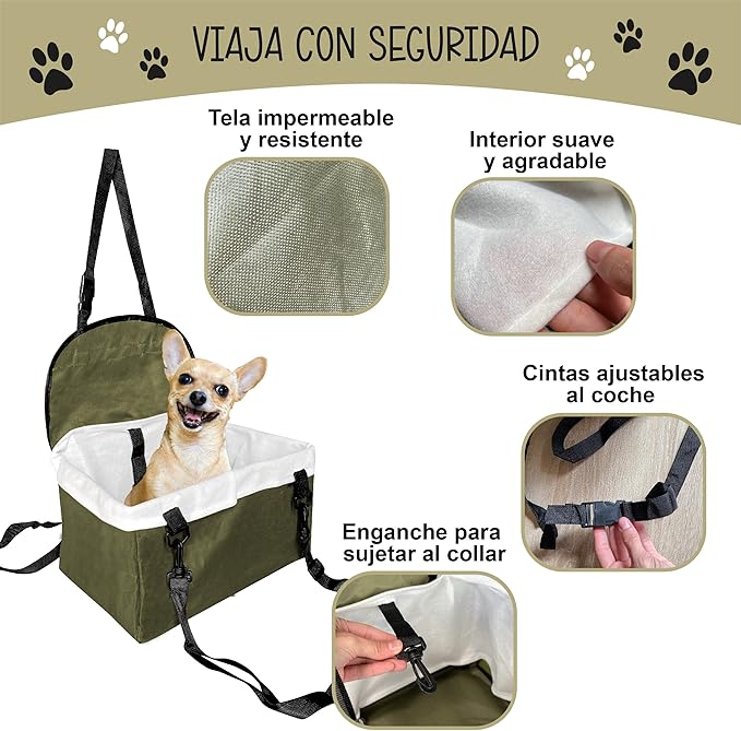 ASIENTO DE AUTO PARA MASCOTAS (Envío Gratis)