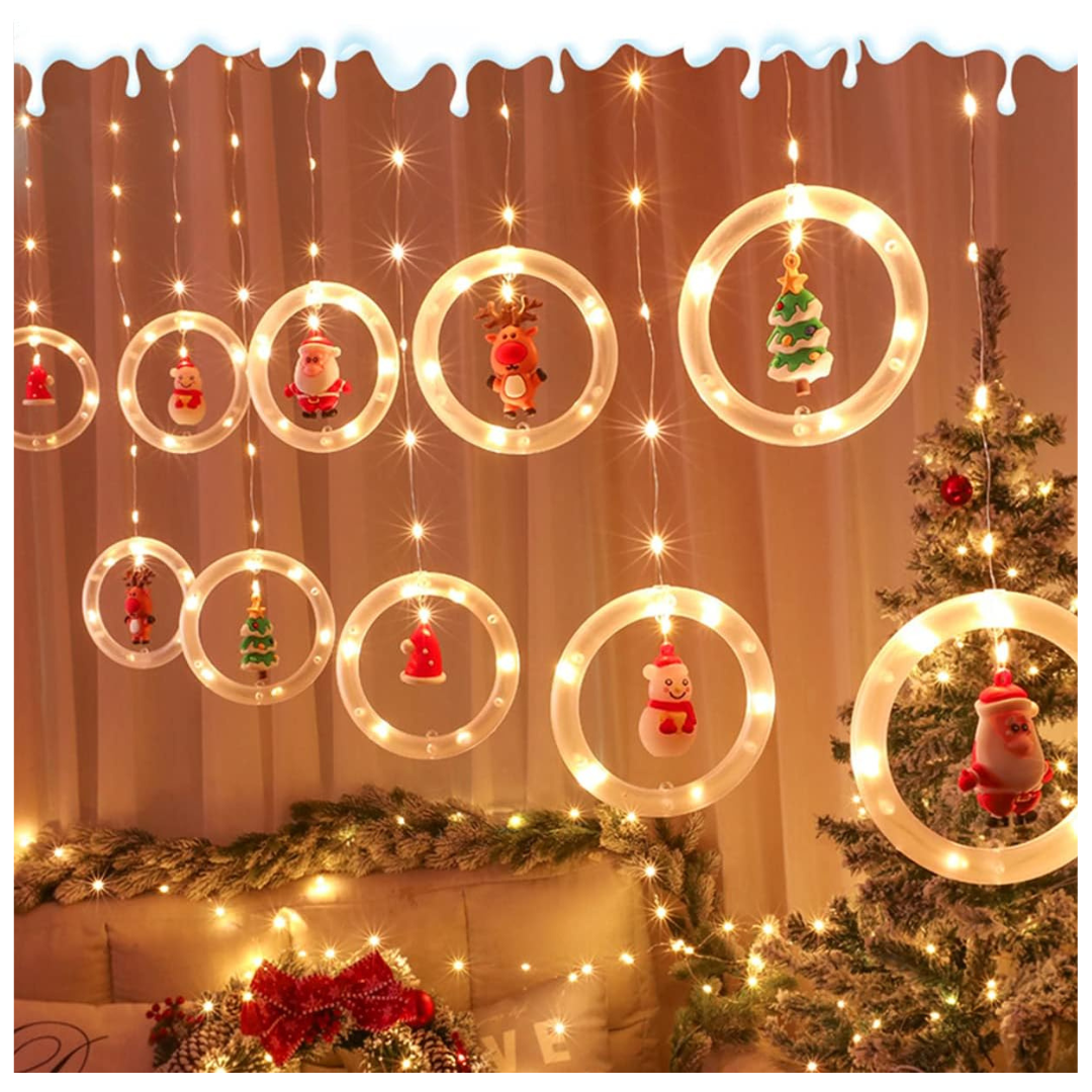 Guirnalda Redonda LED Figuras Navideñas (Envío Gratis)