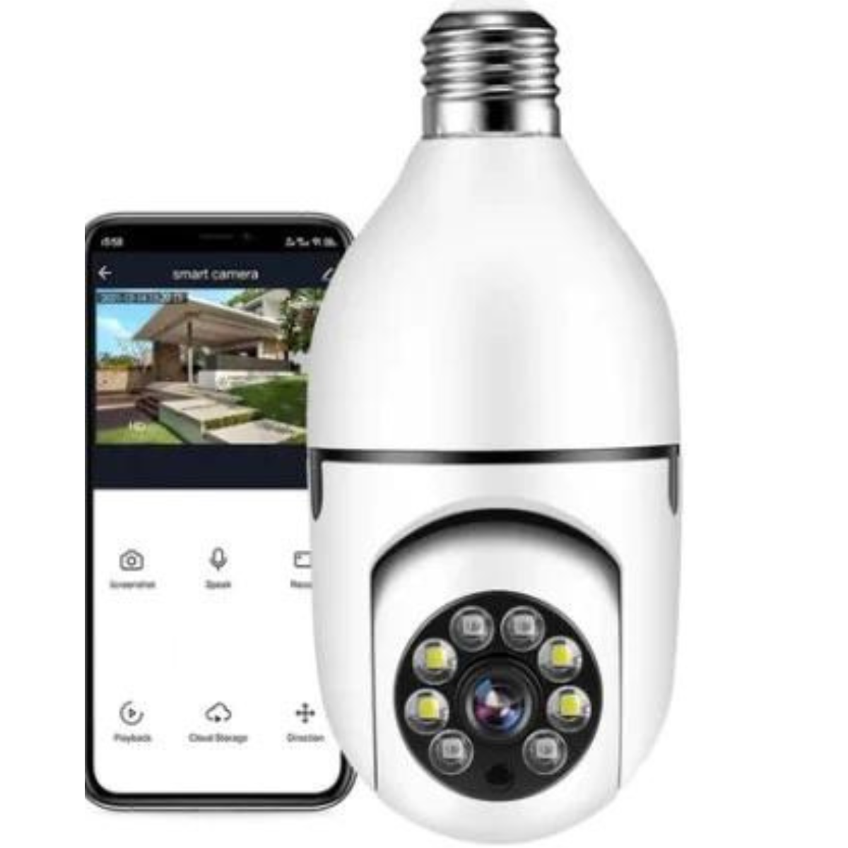 CAMARA PANORAMICA WIFI TIPO AMPOLLETA (Envío Gratis)